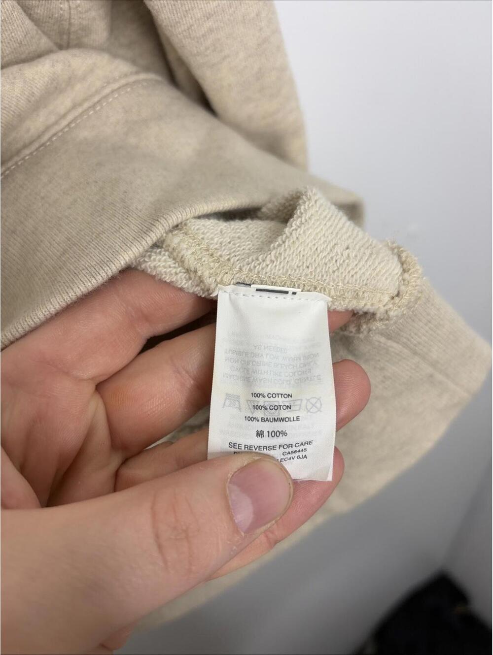 J Crew Sweater Mens Extra Large Vintage Fleece Cream Sweatshirt Casual Modern - Picture 5 of 8